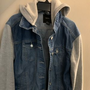 Jean Jackey with hoodie